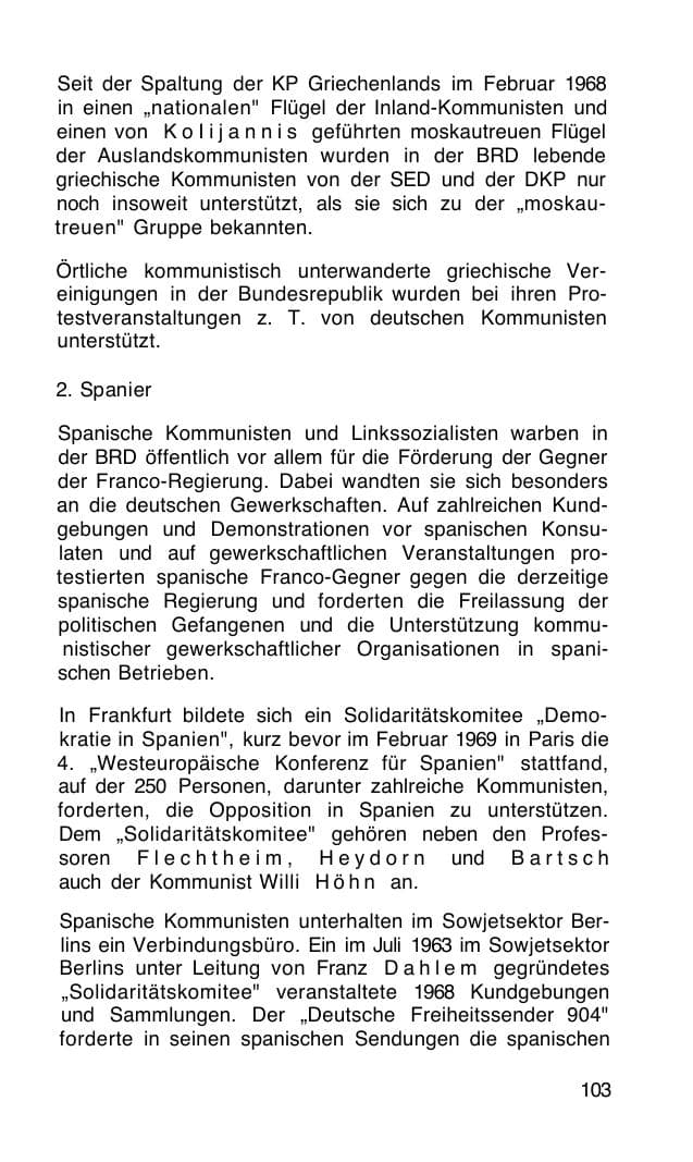 Seite 104 des Verfassungsschutzbericht 1968 Bund