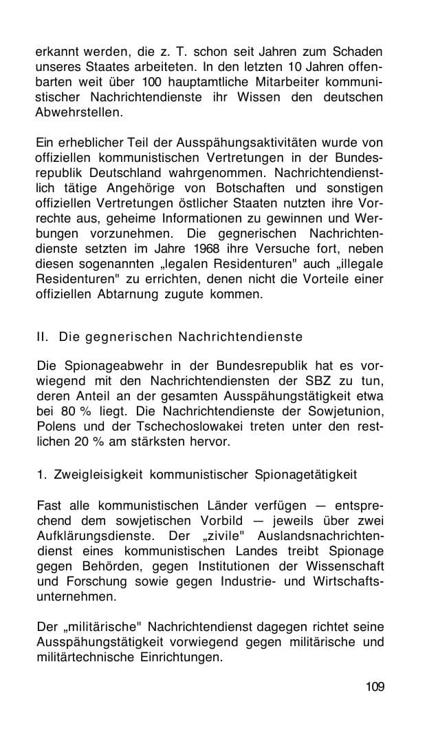 Seite 110 des Verfassungsschutzbericht 1968 Bund