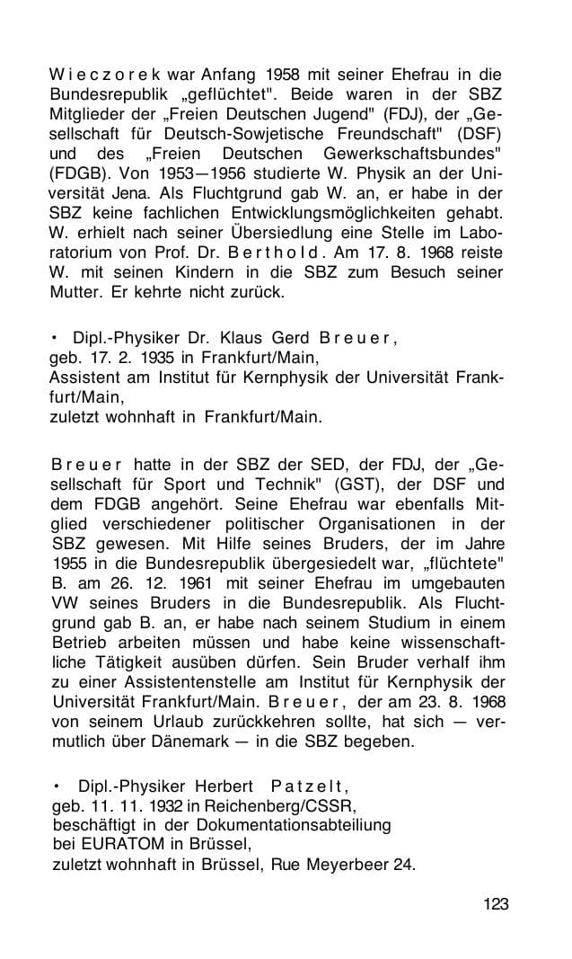 Seite 124 des Verfassungsschutzbericht 1968 Bund