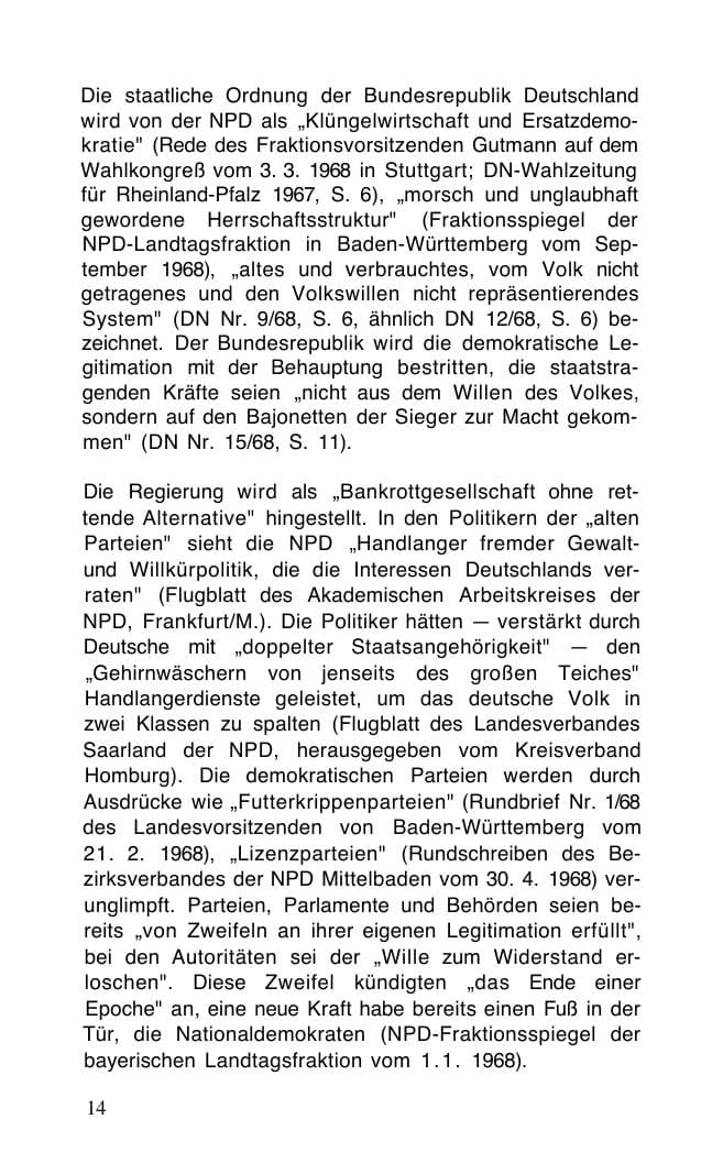 Seite 15 des Verfassungsschutzbericht 1968 Bund