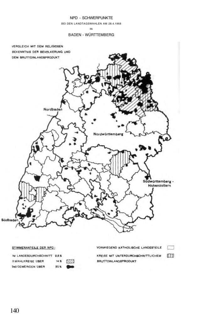 Seite 141 des Verfassungsschutzbericht 1968 Bund