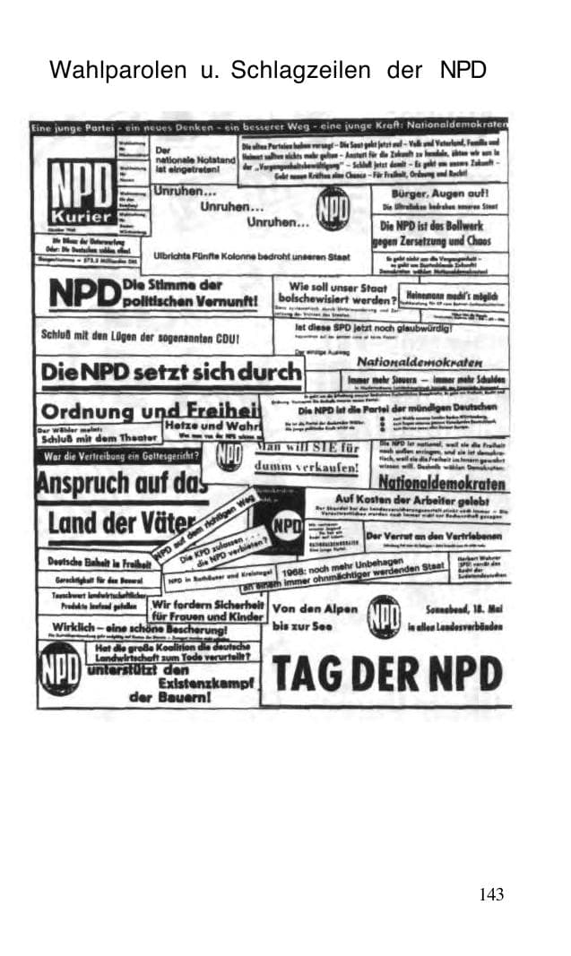 Seite 144 des Verfassungsschutzbericht 1968 Bund