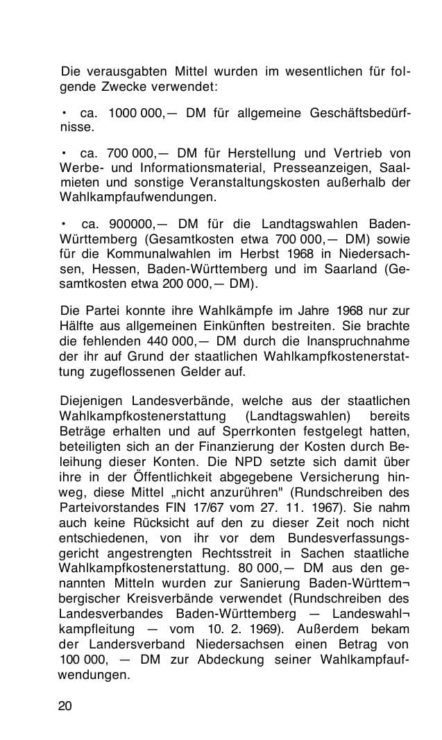 Seite 21 des Verfassungsschutzbericht 1968 Bund
