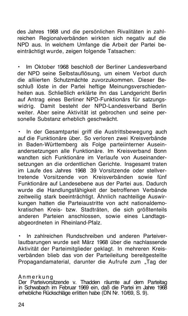 Seite 25 des Verfassungsschutzbericht 1968 Bund