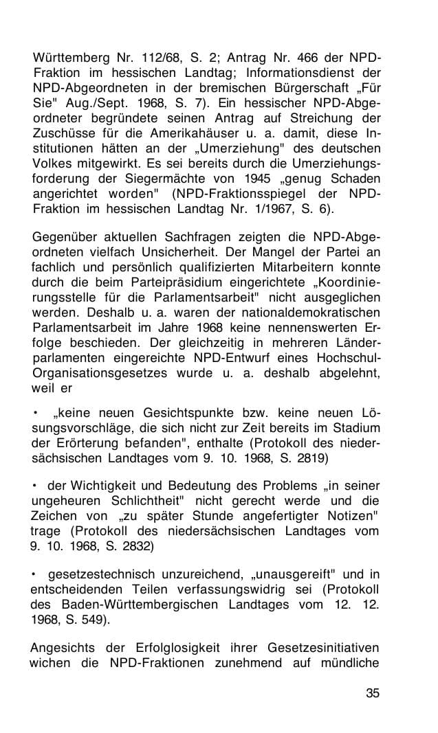 Seite 36 des Verfassungsschutzbericht 1968 Bund