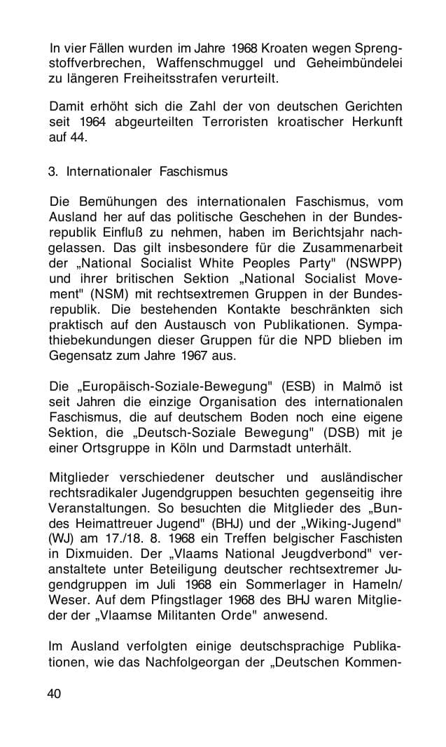 Seite 41 des Verfassungsschutzbericht 1968 Bund