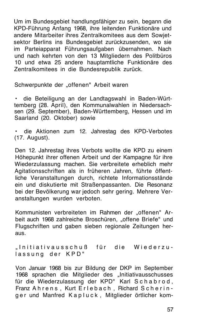 Seite 58 des Verfassungsschutzbericht 1968 Bund