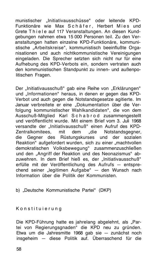 Seite 59 des Verfassungsschutzbericht 1968 Bund