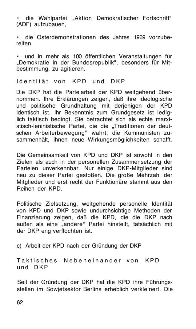 Seite 63 des Verfassungsschutzbericht 1968 Bund
