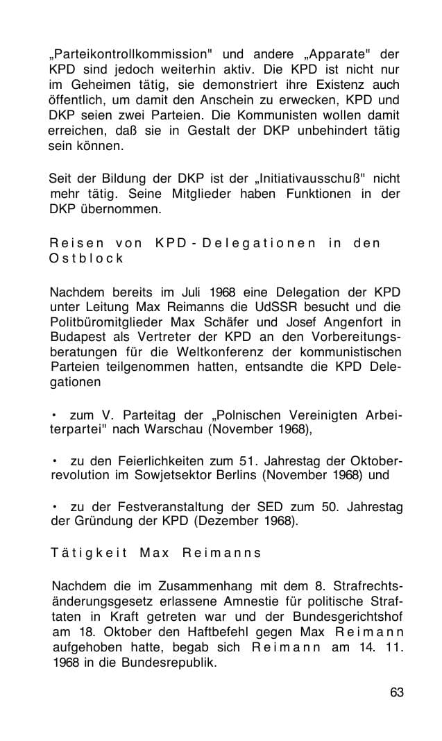Seite 64 des Verfassungsschutzbericht 1968 Bund