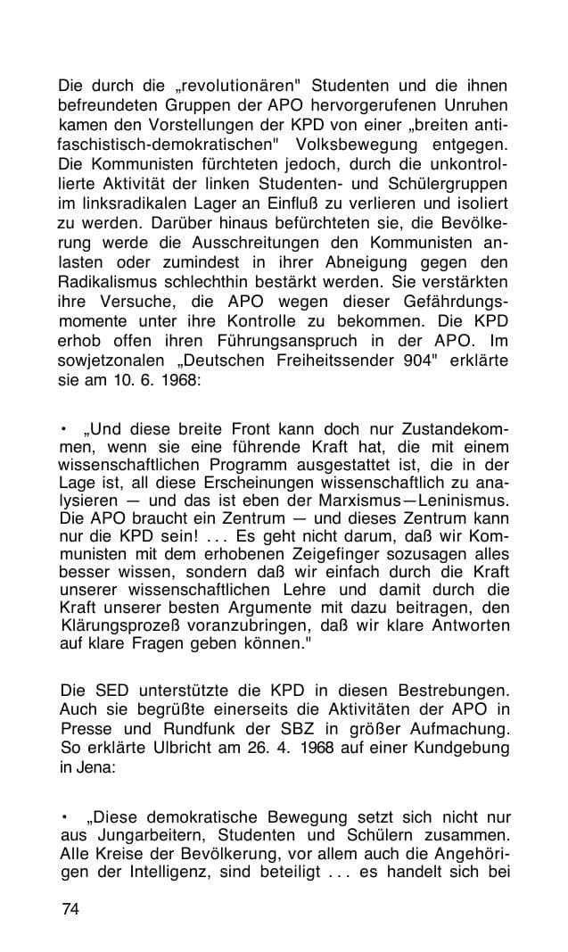 Seite 75 des Verfassungsschutzbericht 1968 Bund