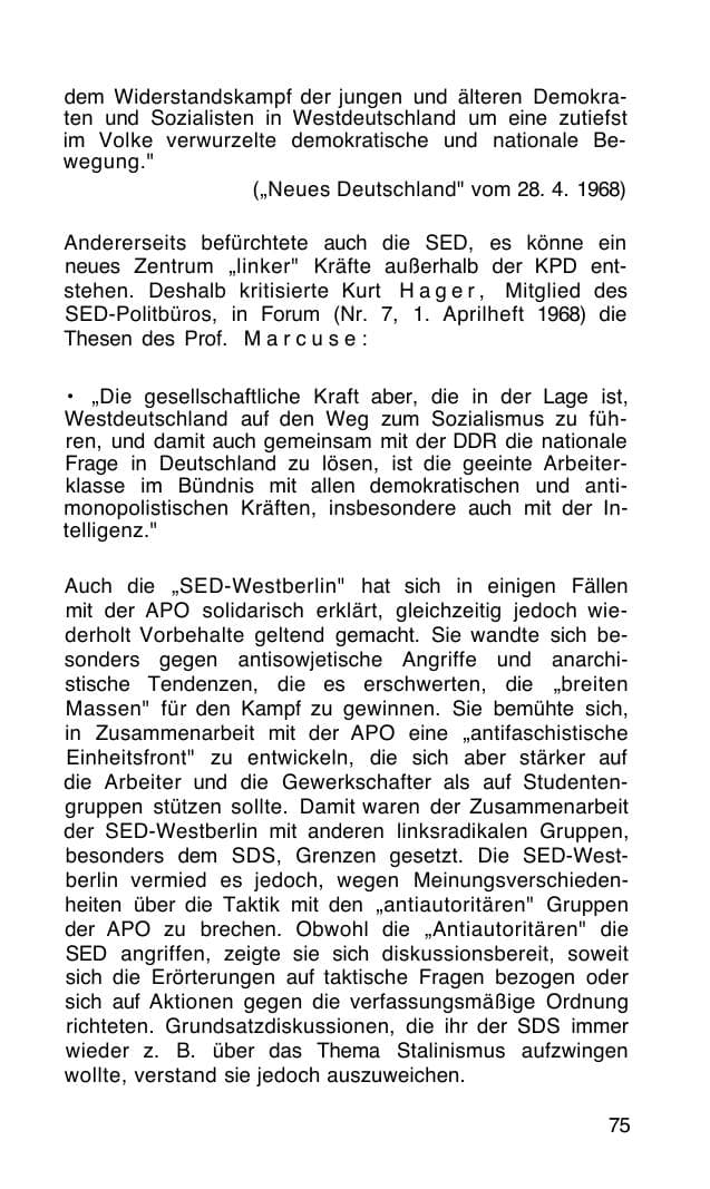 Seite 76 des Verfassungsschutzbericht 1968 Bund