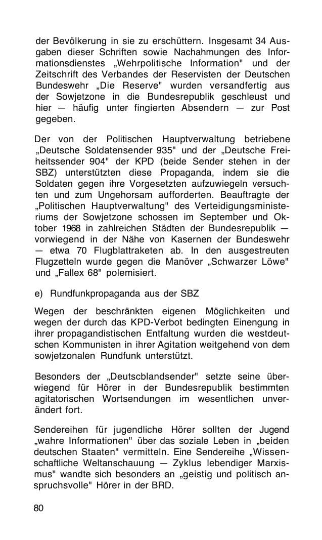 Seite 81 des Verfassungsschutzbericht 1968 Bund