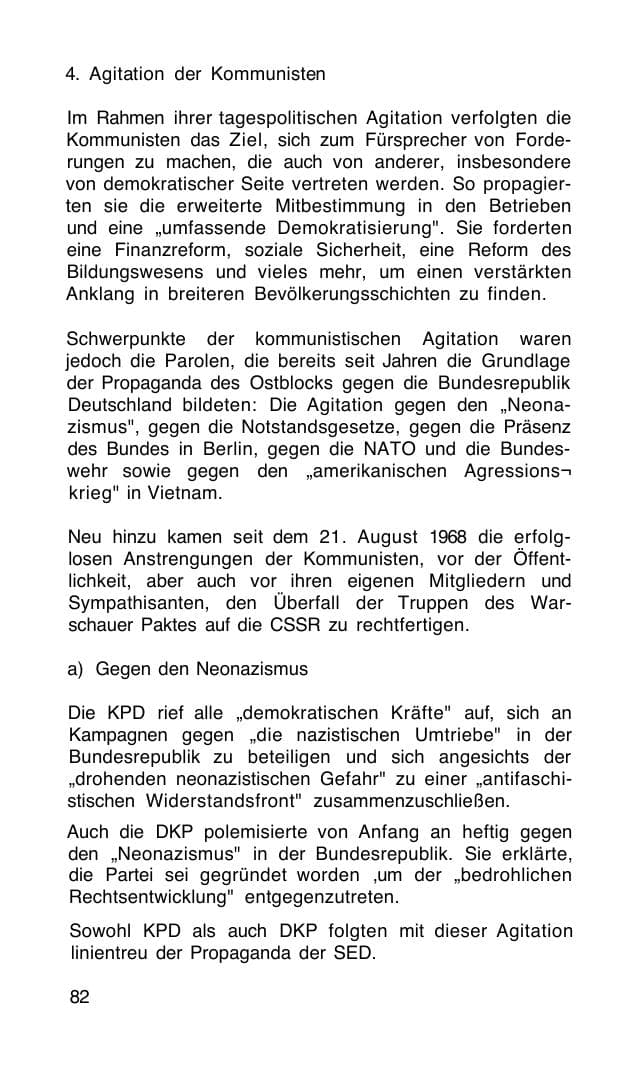 Seite 83 des Verfassungsschutzbericht 1968 Bund