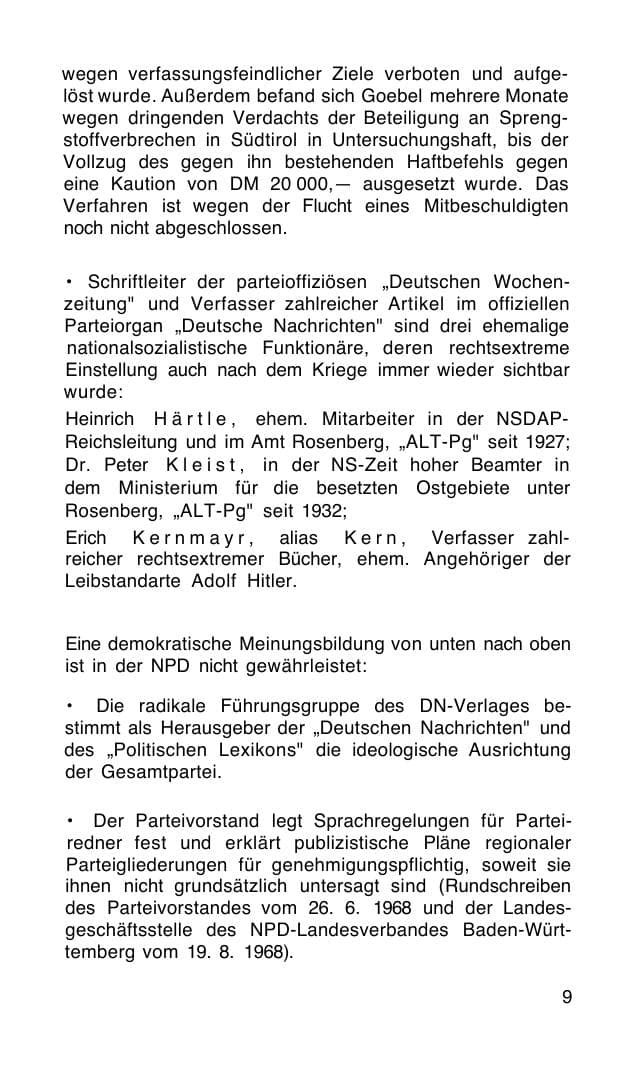 Seite 10 des Verfassungsschutzbericht 1968 Bund