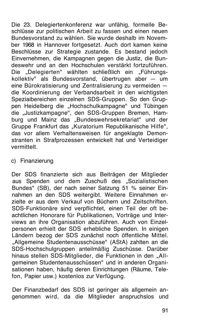 Seite 92 des Verfassungsschutzbericht 1968 Bund