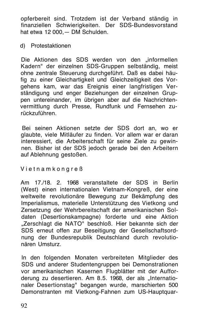 Seite 93 des Verfassungsschutzbericht 1968 Bund