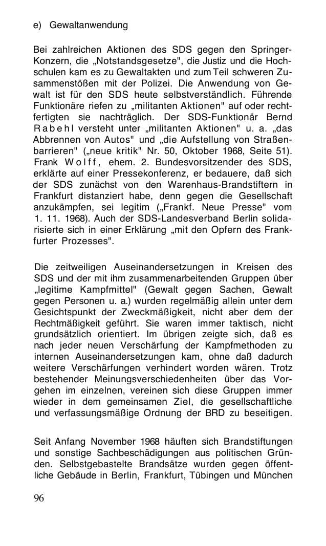 Seite 97 des Verfassungsschutzbericht 1968 Bund