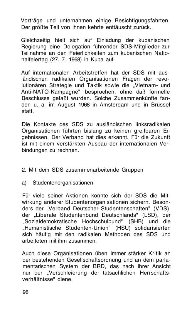 Seite 99 des Verfassungsschutzbericht 1968 Bund