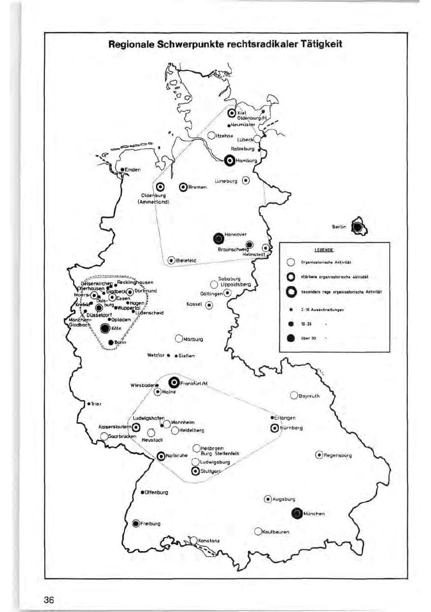 Seite 36 des Verfassungsschutzbericht 1971 Bund