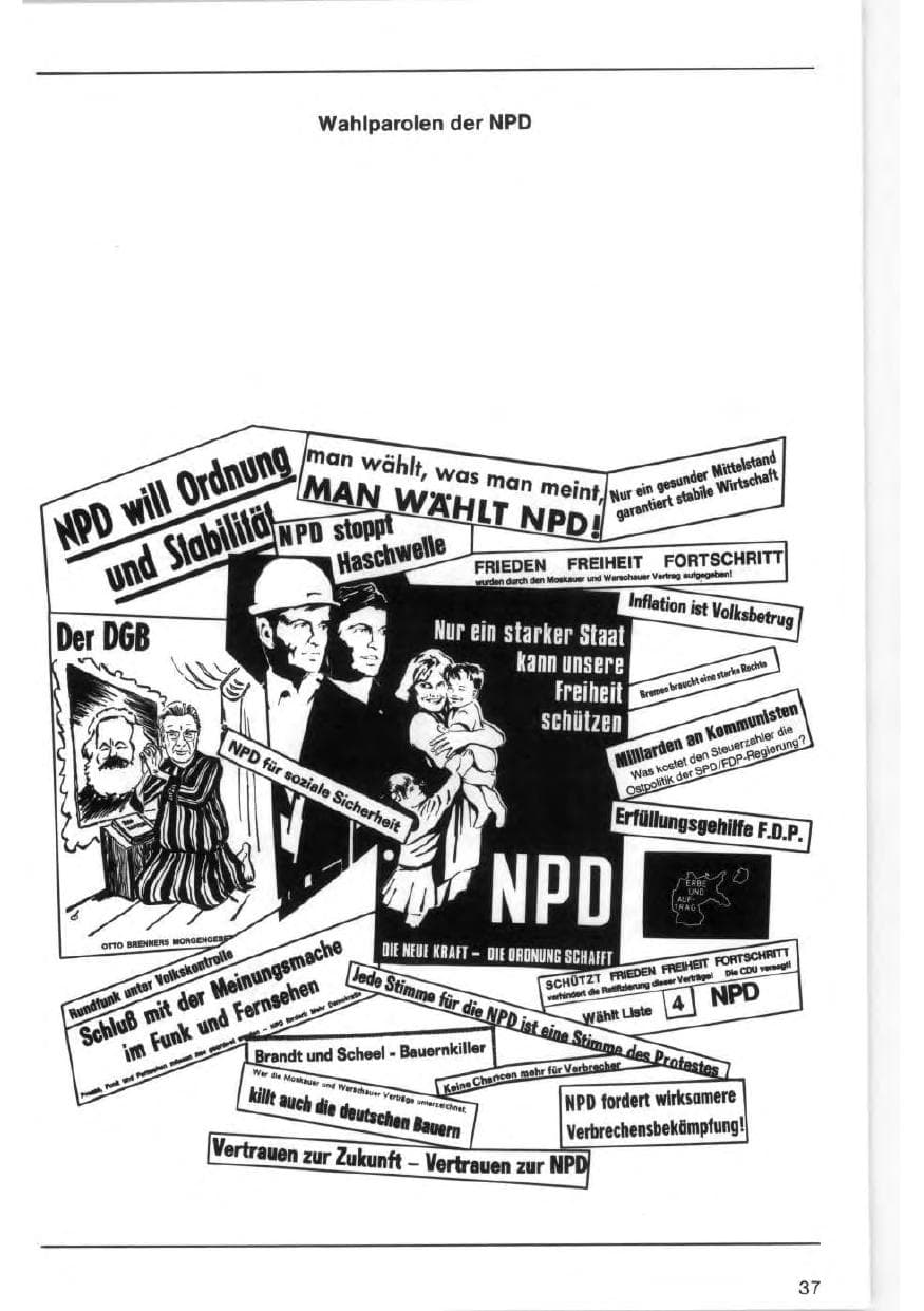 Seite 37 des Verfassungsschutzbericht 1971 Bund