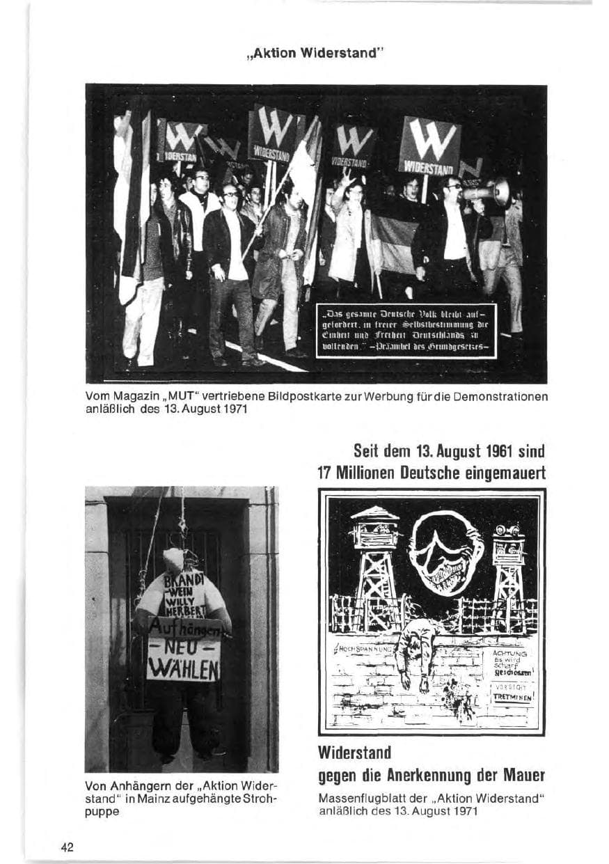 Seite 42 des Verfassungsschutzbericht 1971 Bund