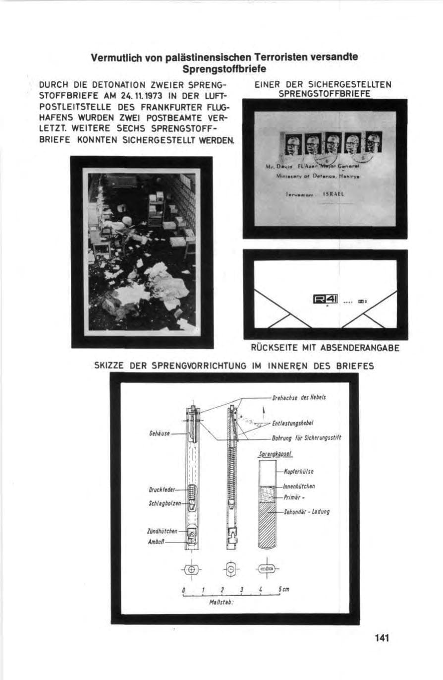 Seite 141 des Verfassungsschutzbericht 1973 Bund