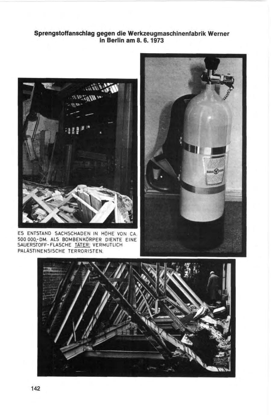 Seite 142 des Verfassungsschutzbericht 1973 Bund