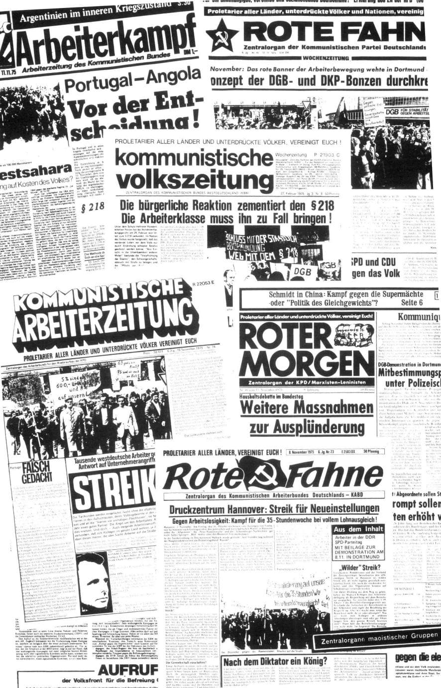 Seite 85 des Verfassungsschutzbericht 1975 Bund