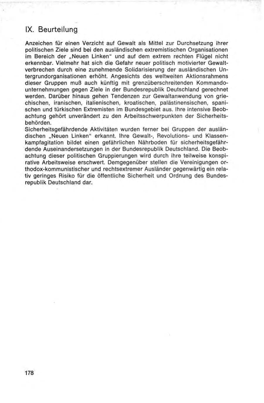 Seite 178 des Verfassungsschutzbericht 1976 Bund