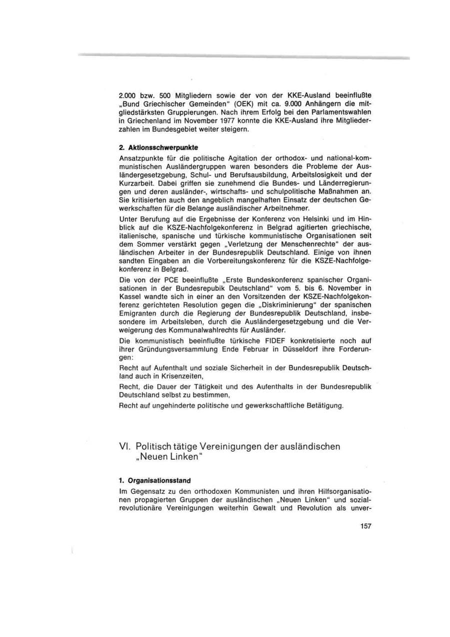 Seite 157 des Verfassungsschutzbericht 1977 Bund
