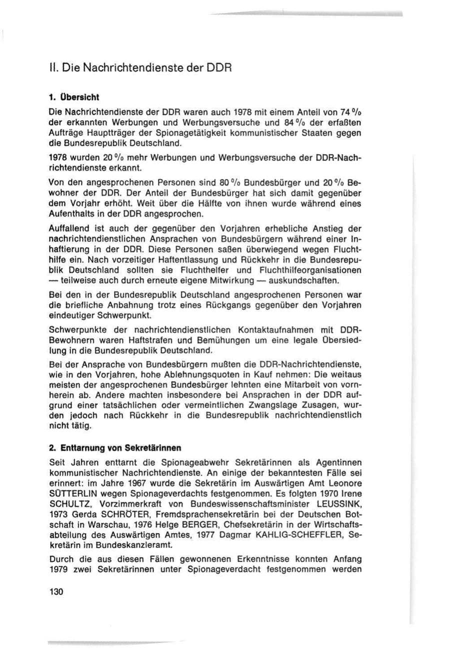 Seite 130 des Verfassungsschutzbericht 1978 Bund