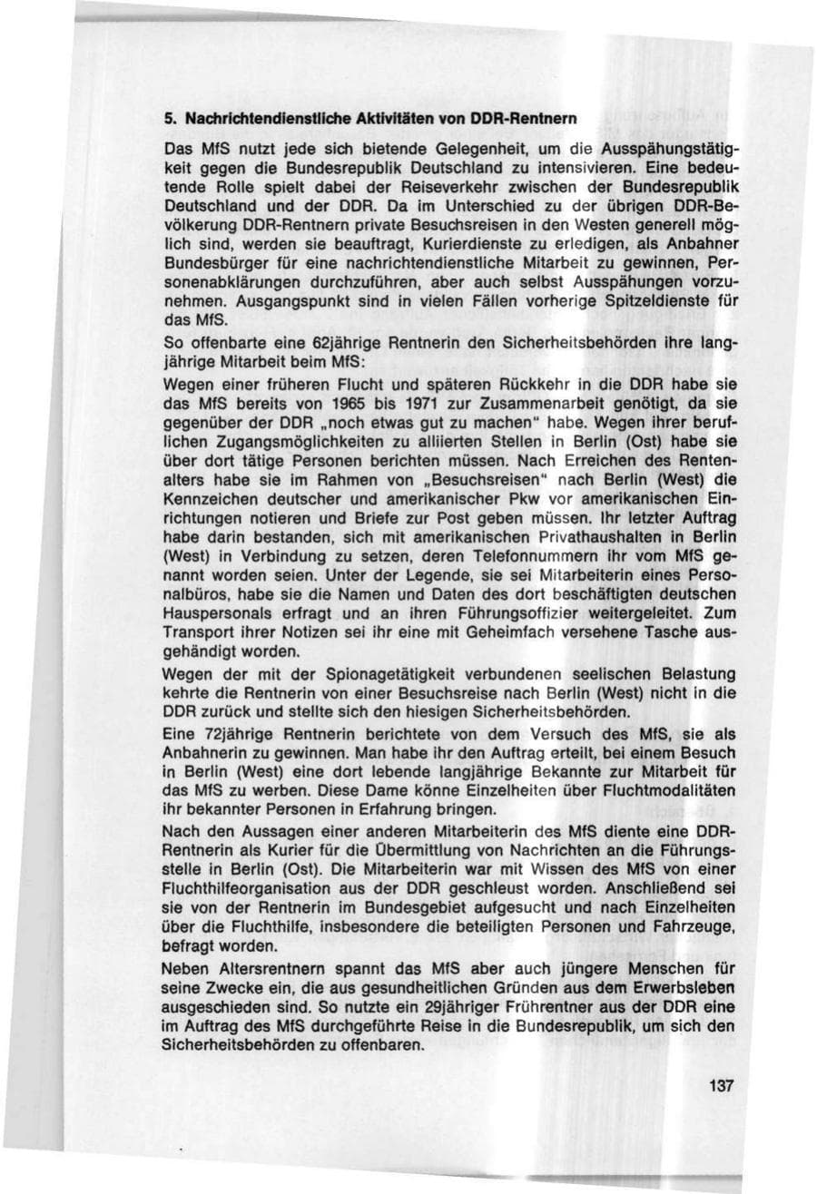 Seite 137 des Verfassungsschutzbericht 1978 Bund