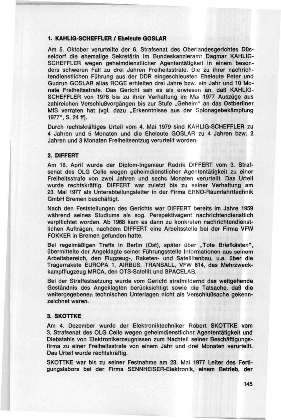 Seite 145 des Verfassungsschutzbericht 1978 Bund