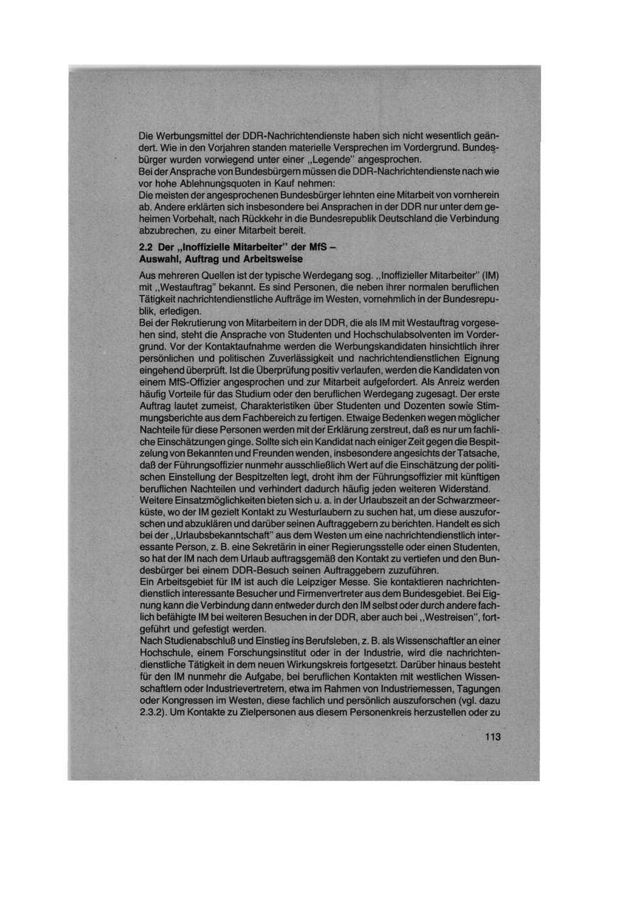 Seite 113 des Verfassungsschutzbericht 1979 Bund