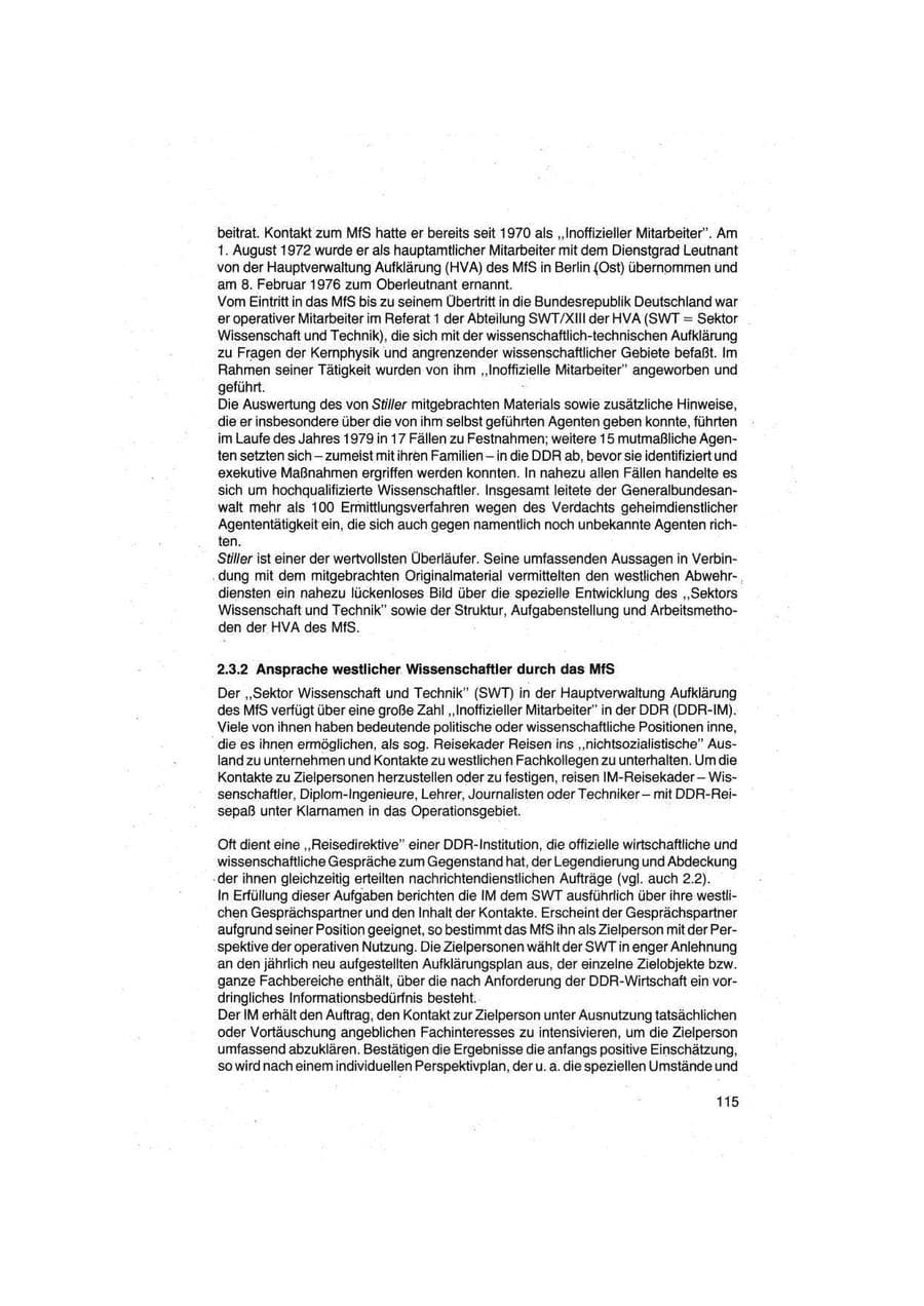 Seite 115 des Verfassungsschutzbericht 1979 Bund