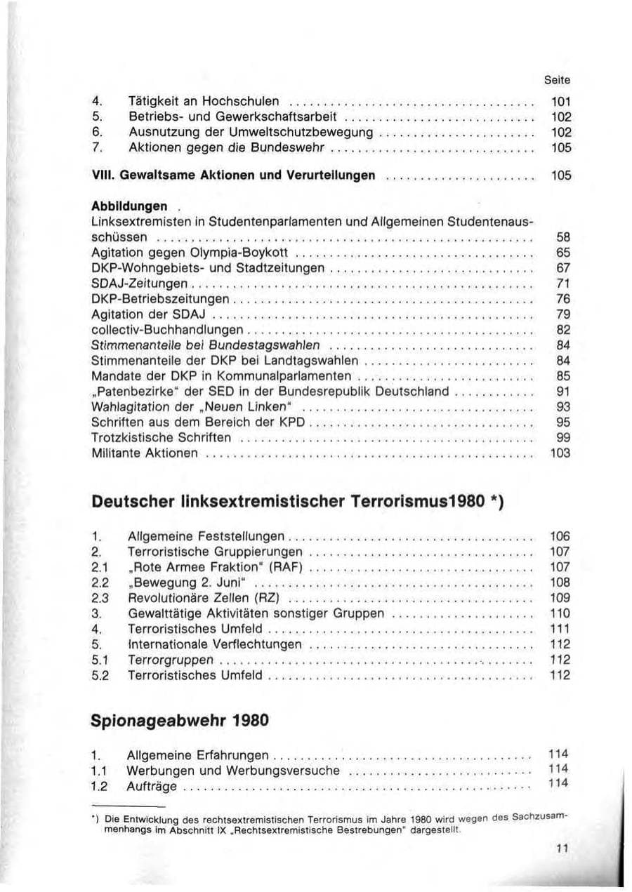 Seite 12 des Verfassungsschutzbericht 1980 Bund