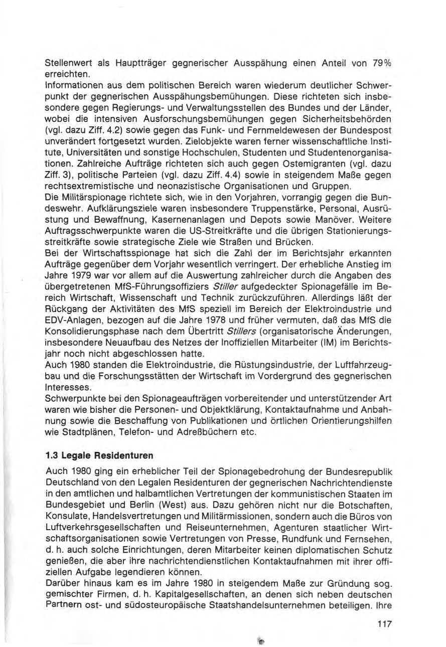 Seite 118 des Verfassungsschutzbericht 1980 Bund