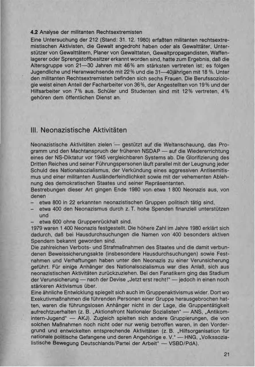 Seite 22 des Verfassungsschutzbericht 1980 Bund