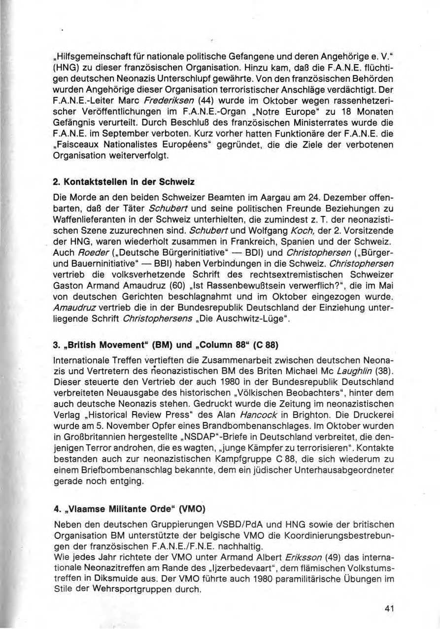 Seite 42 des Verfassungsschutzbericht 1980 Bund