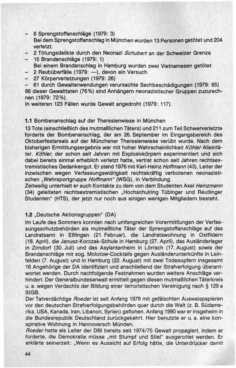 Seite 45 des Verfassungsschutzbericht 1980 Bund