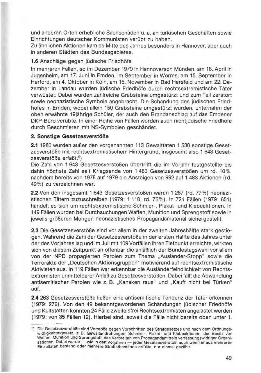 Seite 50 des Verfassungsschutzbericht 1980 Bund