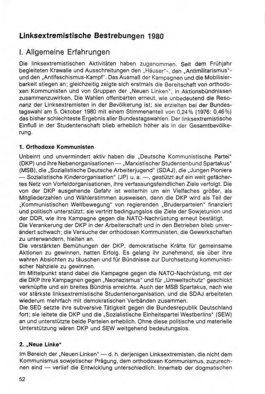 Seite 53 des Verfassungsschutzbericht 1980 Bund