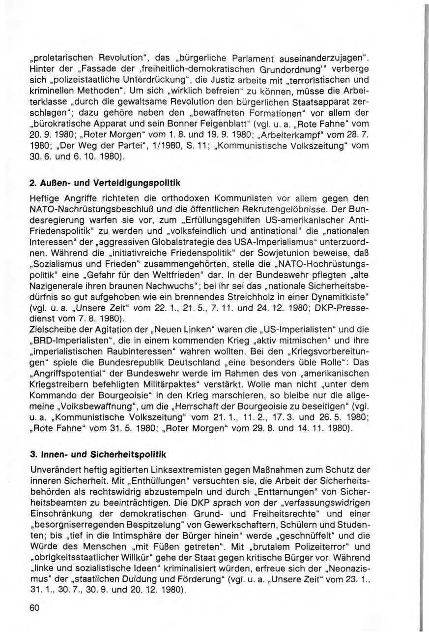 Seite 61 des Verfassungsschutzbericht 1980 Bund