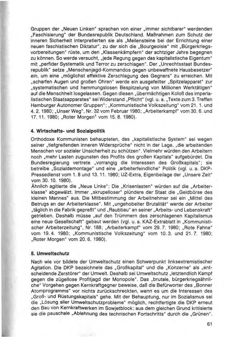 Seite 62 des Verfassungsschutzbericht 1980 Bund