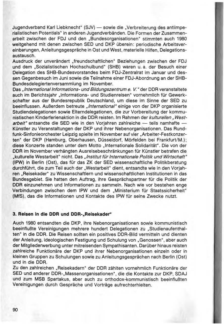 Seite 91 des Verfassungsschutzbericht 1980 Bund