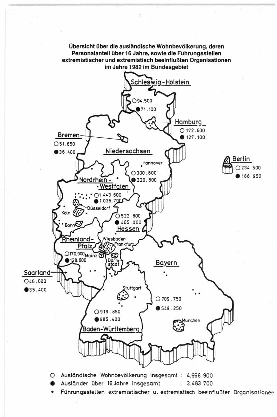 Seite 168 des Verfassungsschutzbericht 1982 Bund