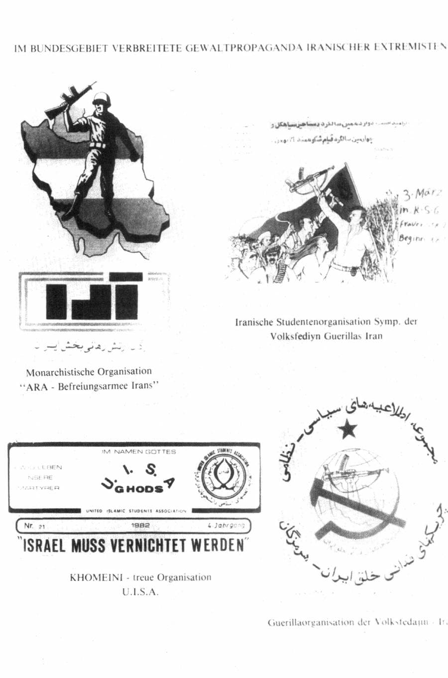 Seite 181 des Verfassungsschutzbericht 1982 Bund