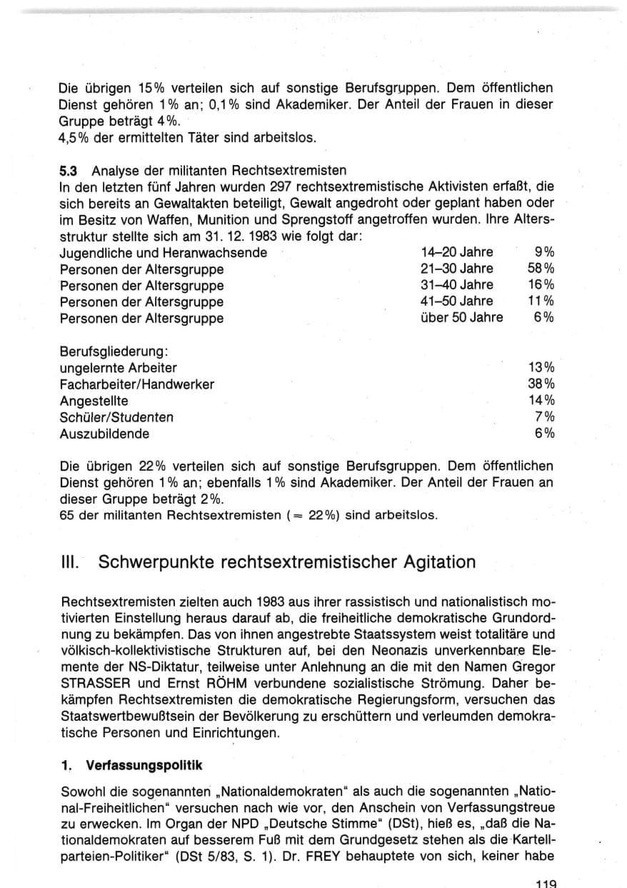 Seite 122 des Verfassungsschutzbericht 1983 Bund