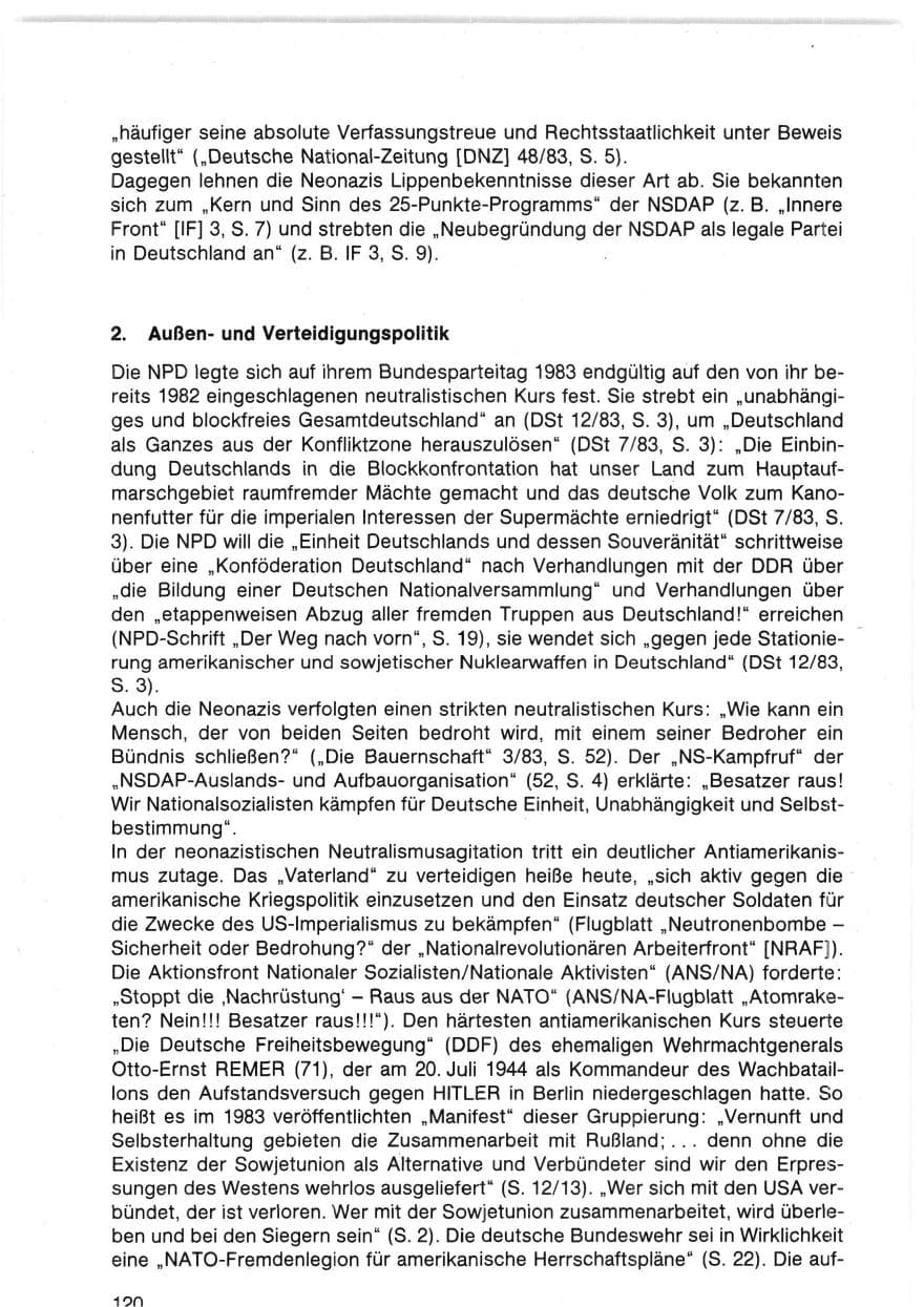 Seite 123 des Verfassungsschutzbericht 1983 Bund